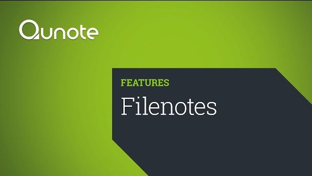 Qunote Features: Filenotes - Qunote